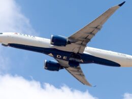 N415DX Delta Airlines Airbus A330 900 NEO seen departing Tel Aviv Ben Gurion Airport