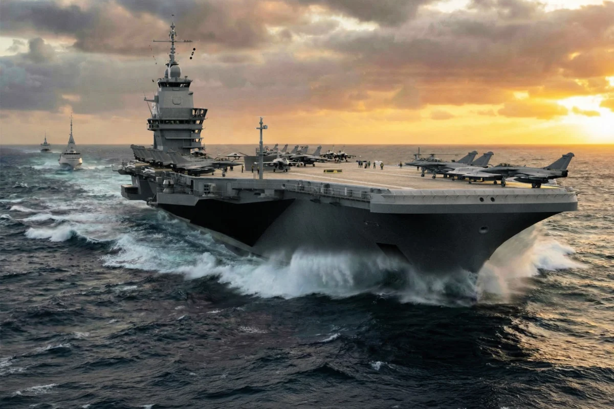 Rendering of France Libre the French Navys future nuclear powered aircraft carrier Rendering of France Libre the French Navys future nuclear powered aircraft carrier