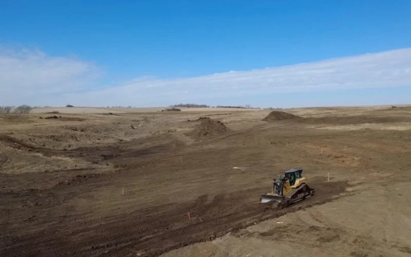 Site preparation work at NioCorps Elk Creek critical minerals project in southeast Nebraska