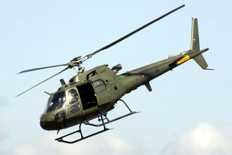 A Royal Danish Air Force Aérospatiale AS550C2 Fennec helicopter