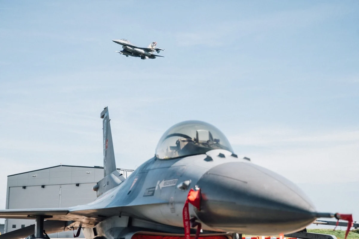 A Turkish Air Force F 16 at Ämari Air Base Estonia