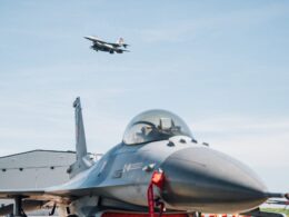 A Turkish Air Force F 16 at Ämari Air Base Estonia