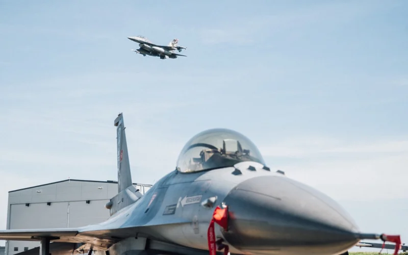 A Turkish Air Force F 16 at Ämari Air Base Estonia