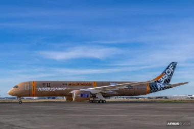 Airbus A350F maiden flight