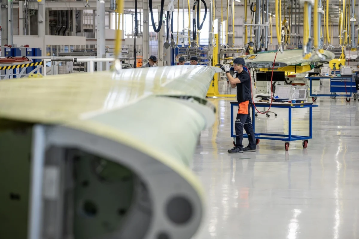 Airbus Broughton A321 wing facility Airbus Broughton A321 wing facility