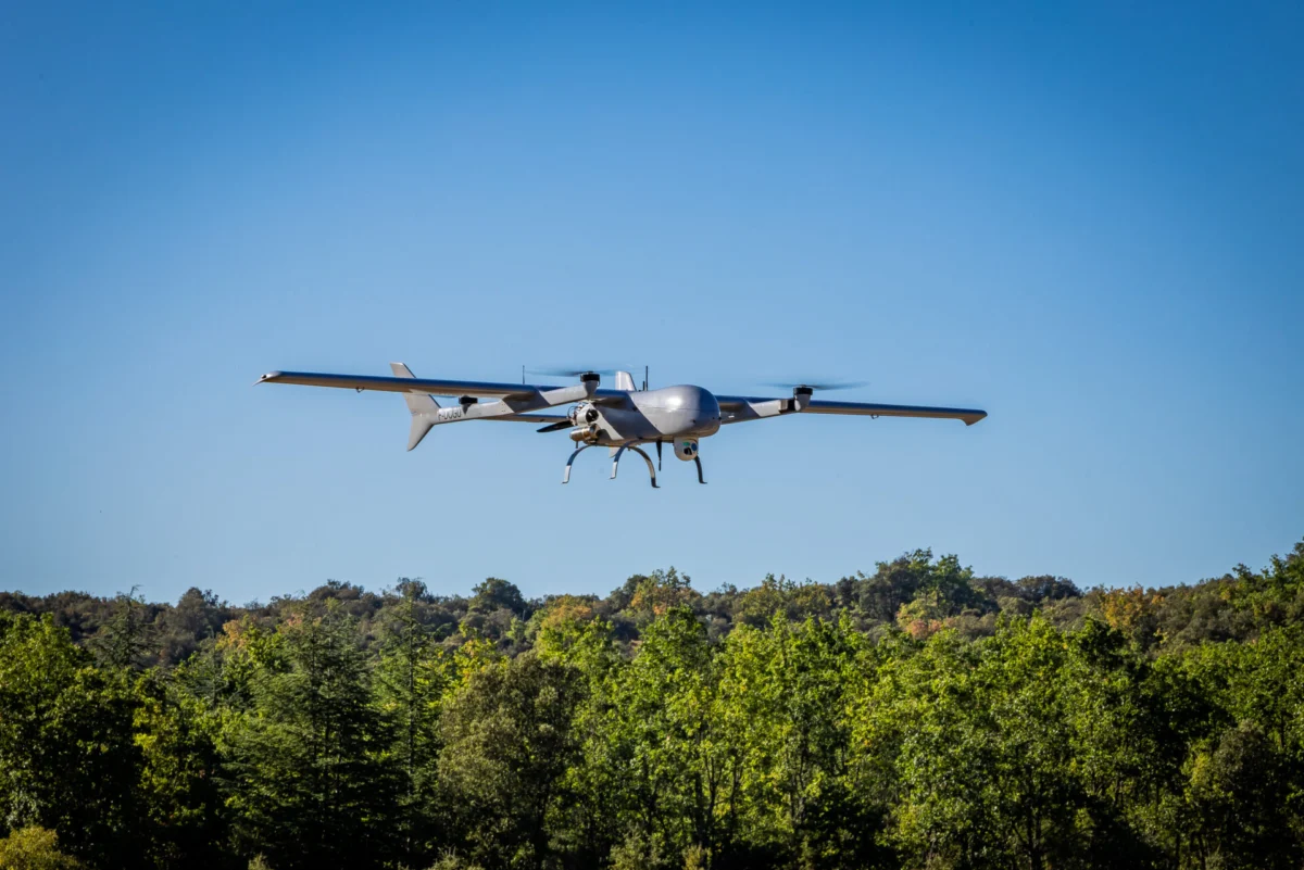 Airbus U050 Capa X drone in flight Airbus U050 Capa X drone in flight