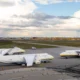 Antonov Airlines An 124 heavy lift cargo aircraft parked at LeipzigHalle Airport Germany the operating base for NATOs Strategic Airlift International Solution SALIS