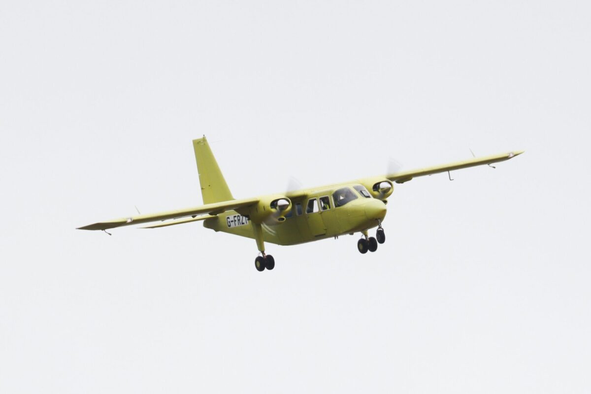 Britten Norman Islander maiden test flight Britten Norman Islander maiden test flight