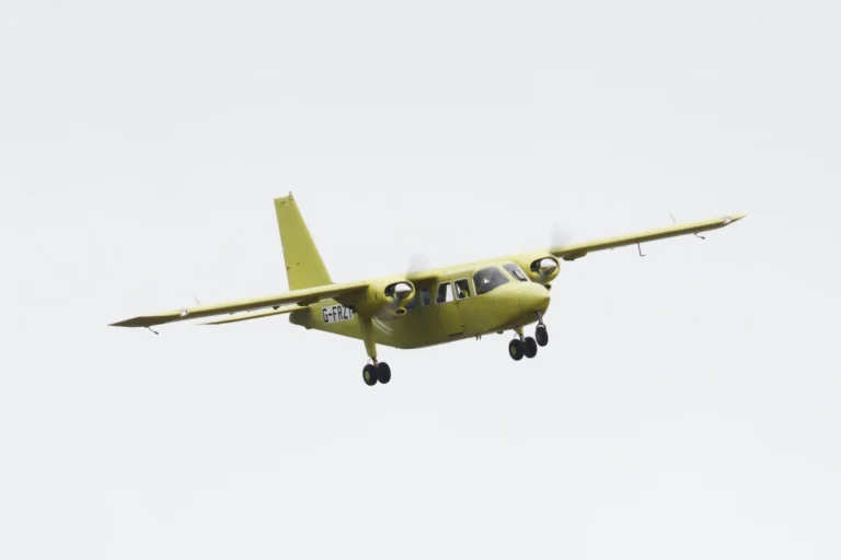 Britten Norman Islander maiden test flight