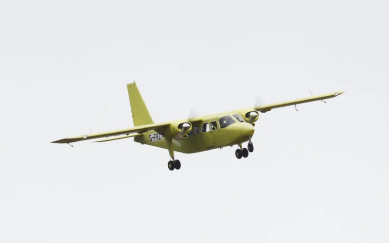 Britten Norman Islander maiden test flight