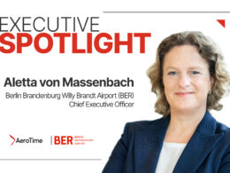 Executive Spotlight banner featuring Aletta von Massenbach BER Chief Executive Officer in a professional portrait