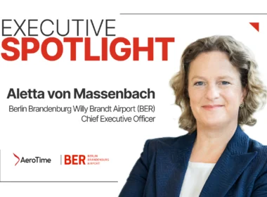 Executive Spotlight banner featuring Aletta von Massenbach BER Chief Executive Officer in a professional portrait