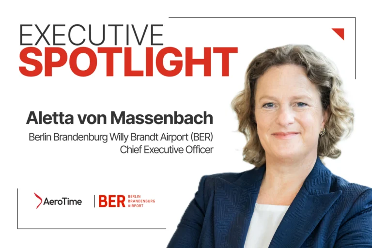 Executive Spotlight banner featuring Aletta von Massenbach BER Chief Executive Officer in a professional portrait