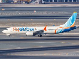 flydubai Boeing 737 MAX 8 at Dubai airport DXB