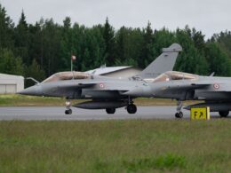 French Rafales at Pirkkala Air Base in Finland during Atlantic Trident
