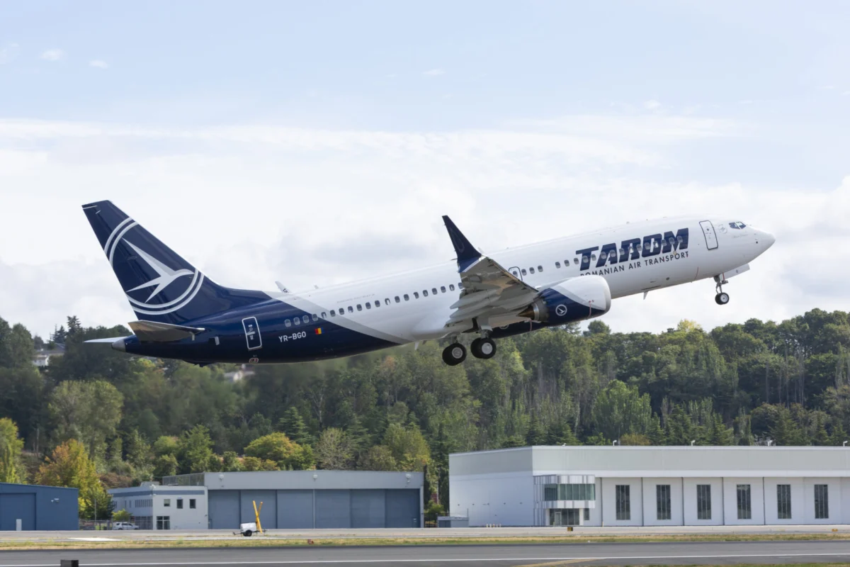 TAROM Boeing 737 8 YR BGO the Romanian flag carriers first 737 MAX TAROM Boeing 737 8 YR BGO the Romanian flag carriers first 737 MAX
