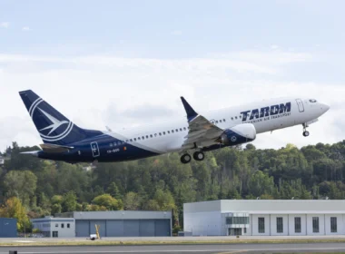 TAROM Boeing 737-8 YR-BGO, the Romanian flag carrier’s first 737 MAX