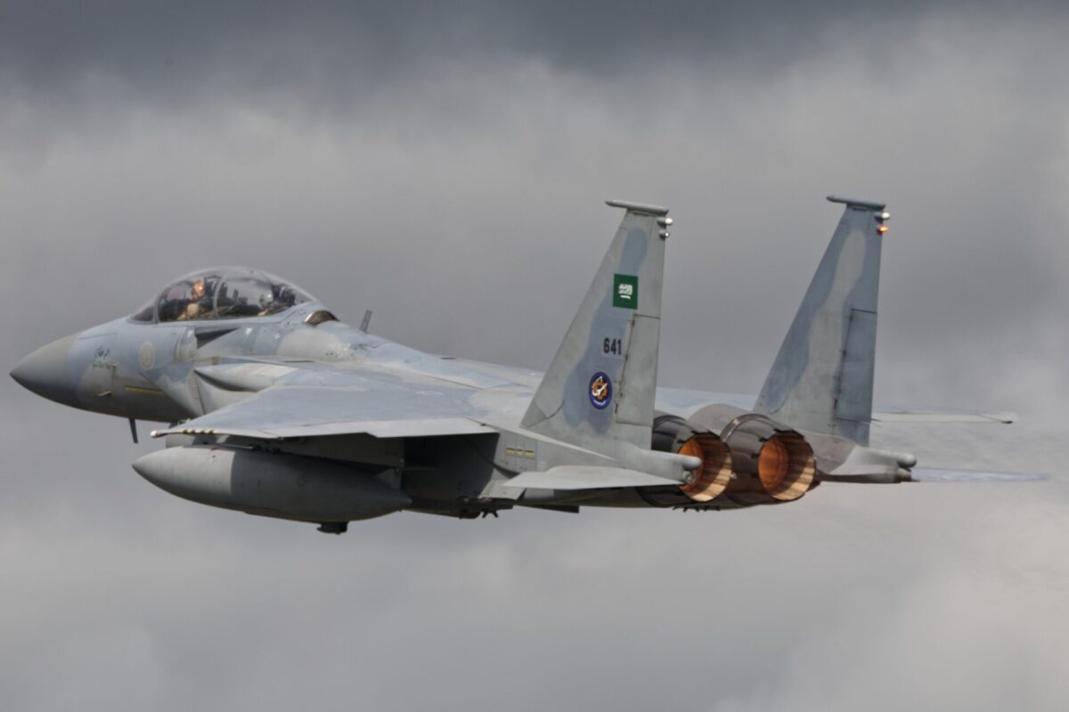 Royal Saudi Air Force Boeing F 15SA Eagle fighter jet Royal Saudi Air Force Boeing F 15SA Eagle fighter jet