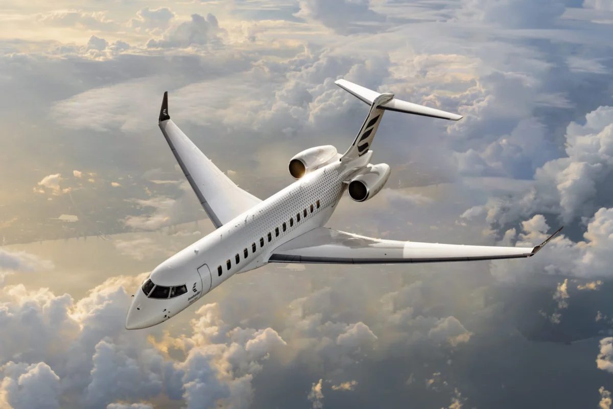 A Bombardier Global 7500 business jet A Bombardier Global 7500 business jet