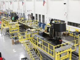 An MV 75 Cheyenne gearbox undergoing testing at Bells Drive System Test Lab in Grand Prairie Texas