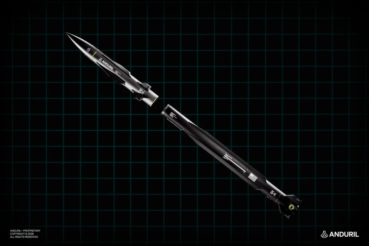 Andurils Steelfin two stage surface to air interceptor missile featuring a modular booster and common terminal interceptor designed to counter ballistic cruise and hypersonic threats Andurils Steelfin two stage surface to air interceptor missile featuring a modular booster and common terminal interceptor designed to counter ballistic cruise and hypersonic threats