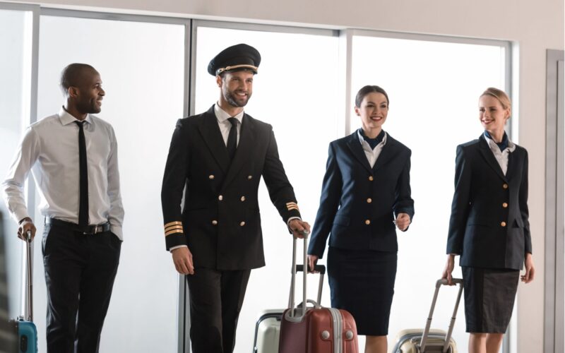Crew ready for flight Crew ready for flight