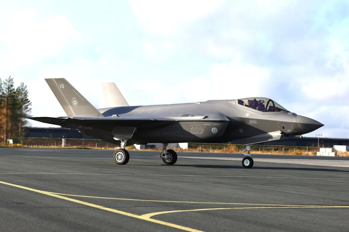 Finnish Air Force F 35A JF 510 at Rovaniemi Airport in Finland