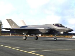 Finnish Air Force F 35A JF 510 at Rovaniemi Airport in Finland