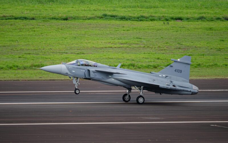 First Gripen E produced in Brazil by Embraer makes its maiden flight First Gripen E produced in Brazil by Embraer makes its maiden flight