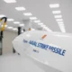 Full scale model of Kongsbergs Naval Strike Missile NSM at the companys manufacturing facility