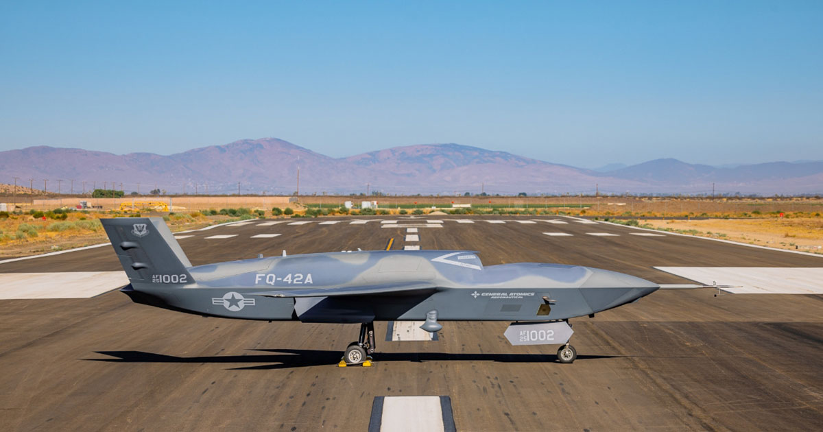 General Atomics FQ 42A Vengeance collaborative combat aircraft General Atomics FQ 42A Vengeance collaborative combat aircraft