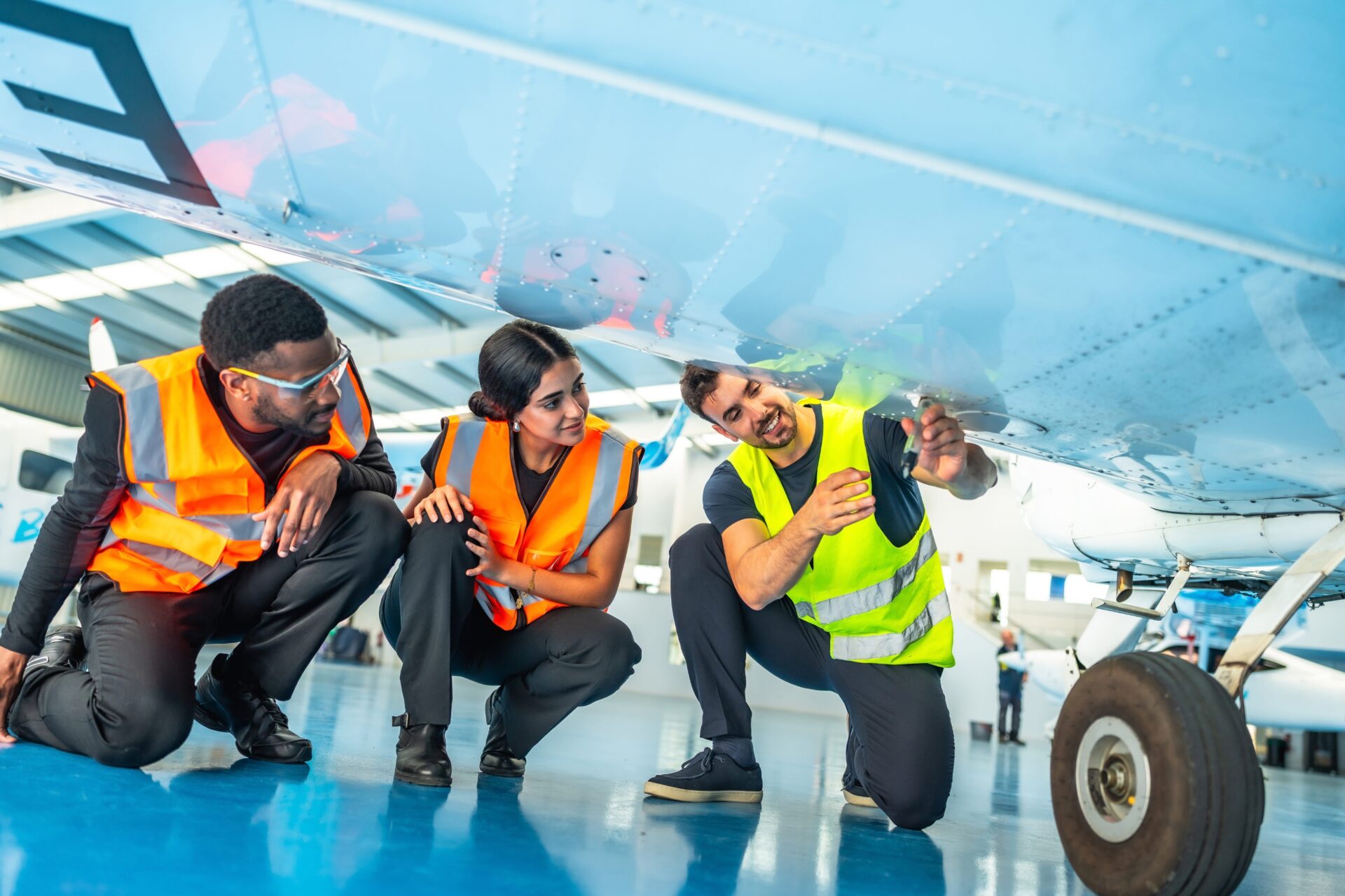 Group of technicians