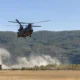 Italian Army CH 47 Chinook during an EUFOR Althea training exercise in Bosnia and Herzegovina