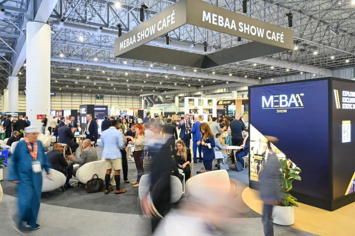 MEBAA Show exhibition floor in Dubai MEBAA Show exhibition floor in Dubai