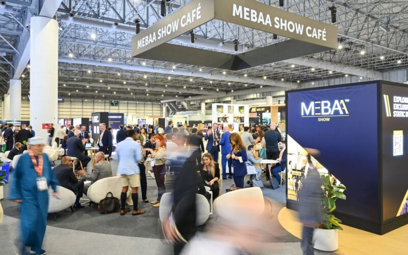 MEBAA Show exhibition floor in Dubai MEBAA Show exhibition floor in Dubai