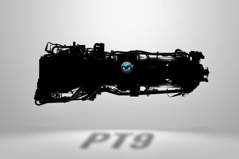 Recently Saved 1 of 1 17 Silhouette of a large aircraft jet engine with a blue circular emblem on its side against a light gray background