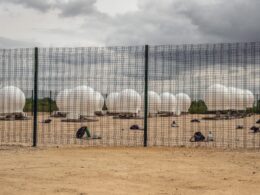 Starlink gateway station at Wood Walton England
