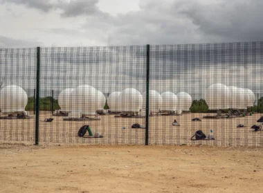 Starlink gateway station at Wood Walton, England