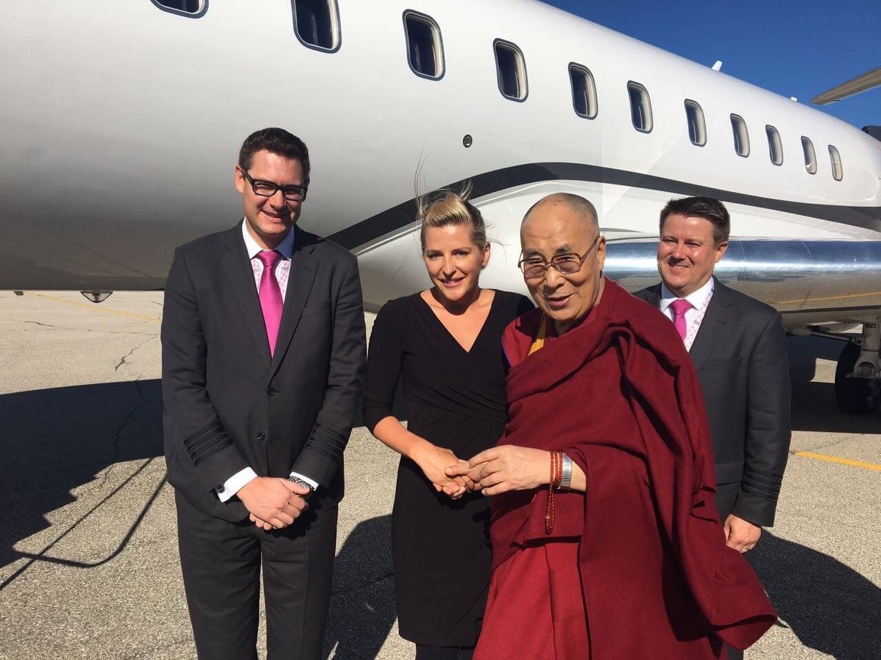 Rimante with the Dalai Lama