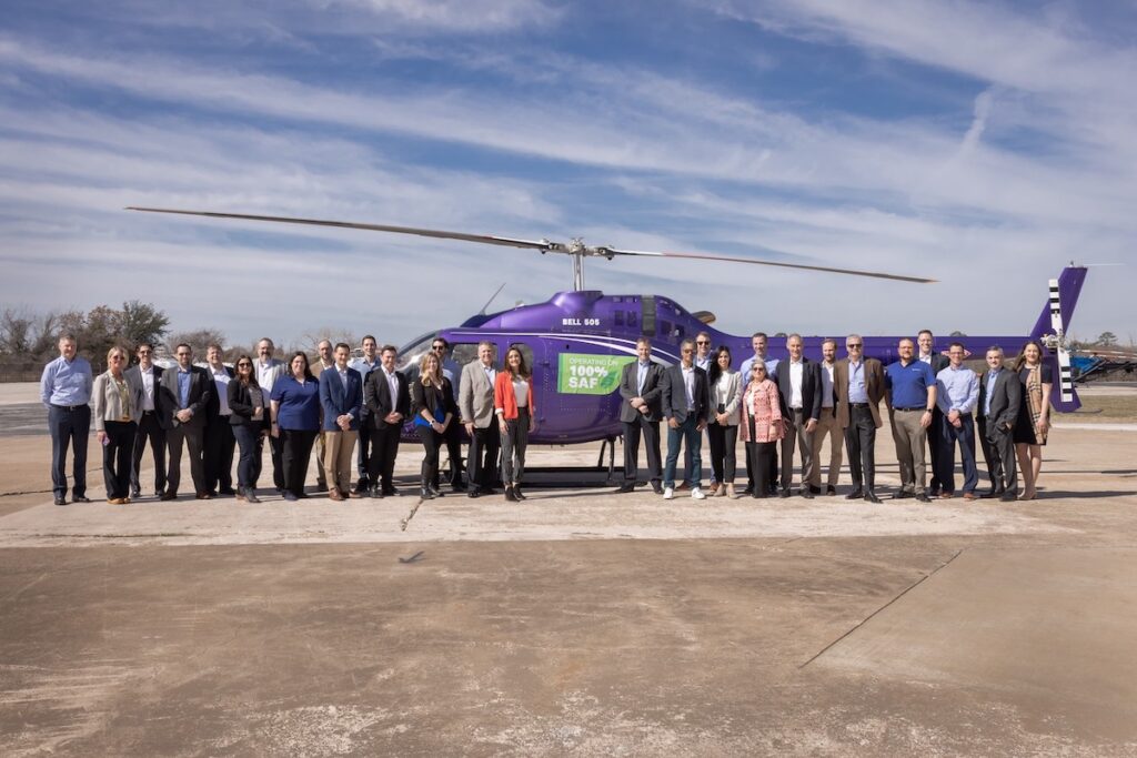 Bell first 100 SAF flight