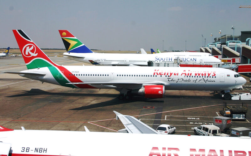 Kenya Airways, 5Y-KQX, Boeing 767, Johannesburg OR Tambo International