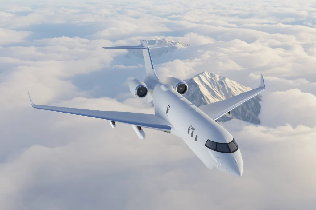 A Bombardier Global 6500 aircraft A Bombardier Global 6500 aircraft