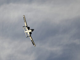 A flight display of the A 10C Demonstration Team