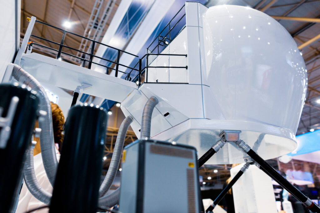 A flight simulator A flight simulator