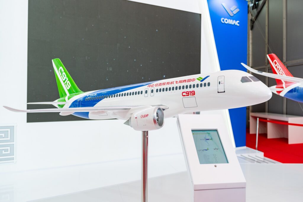 China expects to build 150 COMAC C919s per year in five years' time