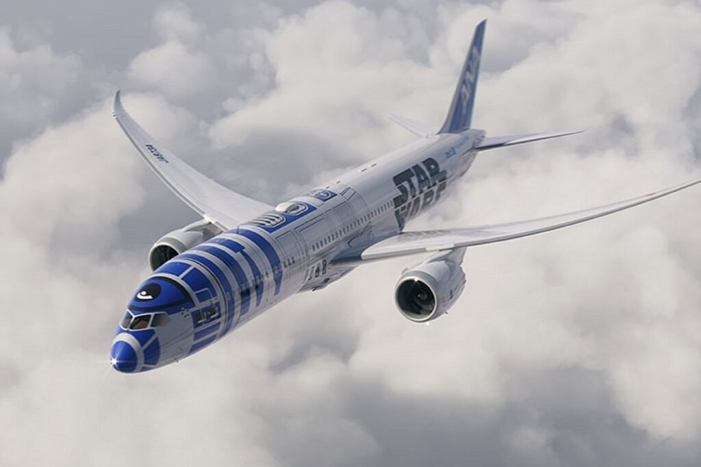 ANA R2D2 livery aircraft