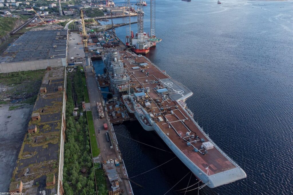 Admiral Kuznetsov docked