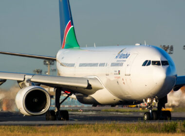 Air Namibia Airbus A330 taxiing at Frankfurt airport