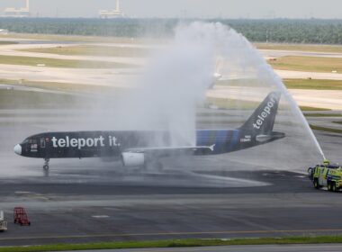 AirAsia's Teleport subsidiary introduced its first Airbus A321 P2F