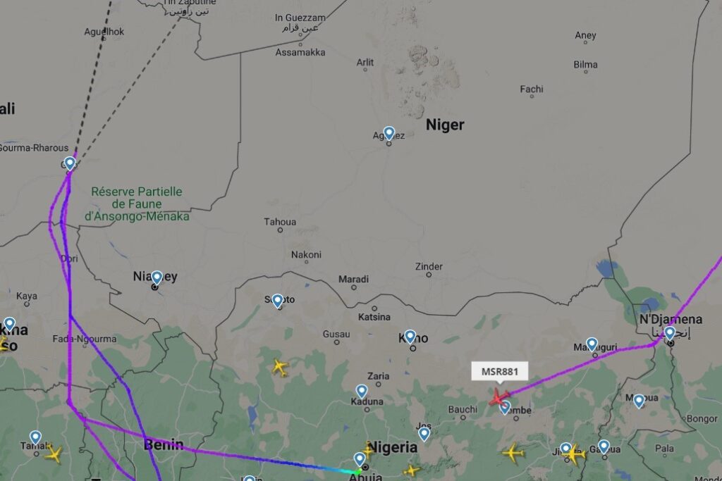 The sudden closure of Nigers airspace resulted in airlines diverting canceling and rerouting flights from and to Africa